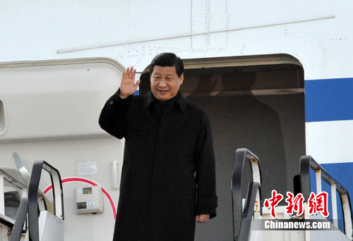 习近平抵达爱尔兰开始三国之行第二站的访问