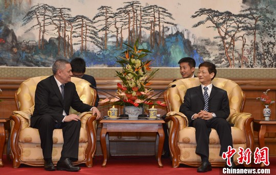 孟建柱晤乌兹别克斯坦第一副总理