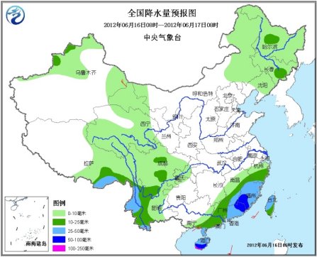 未来三天华南西南有较强降水华北黄淮等有高温