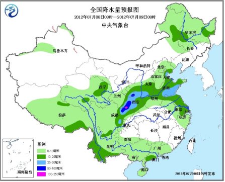 未来三天江南大部高温持续四川黄淮有大到暴雨