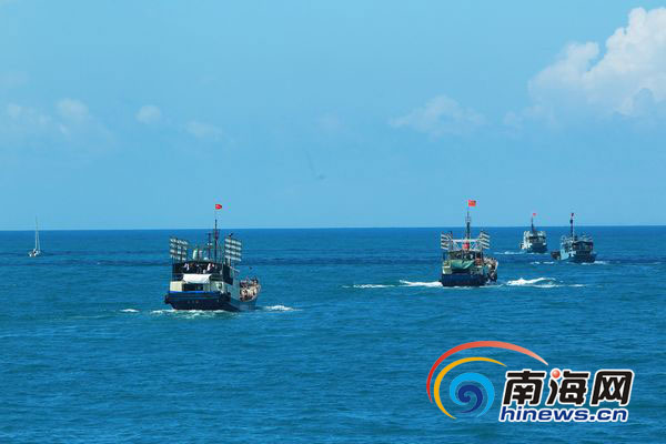 海南30艘渔船闯南沙属历年最大规模捕捞活动之一