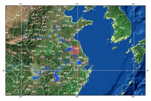 江苏省扬州市高邮市、宝应县交界发生4.9级地震