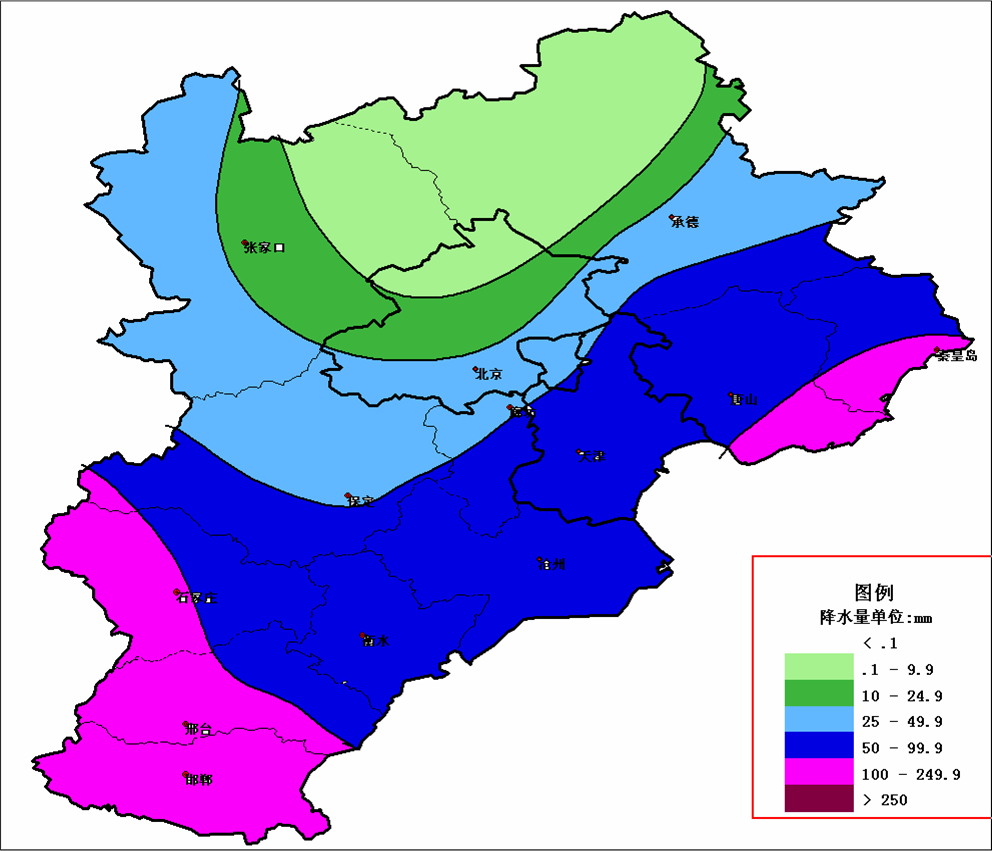 受台风影响河北3日到5日将出现强降雨