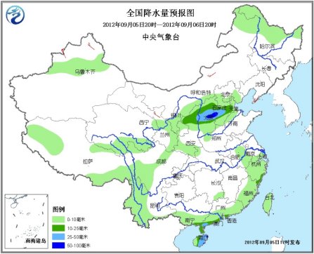 未来3天华北西北等局地暴雨新疆甘肃7-8级大风