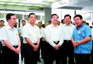 汪洋率团陕西考察称将完善交流合作机制(图)