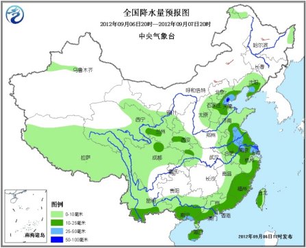 未来三天华北辽宁苏皖局地暴雨华中华东强降雨