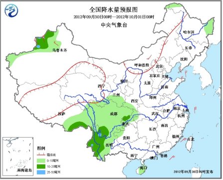 未来三天西南地区多阴雨新疆将迎大风降温天气