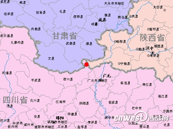 四川青川陕西宁强与甘肃文县交界发生3级地震
