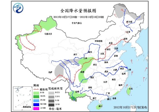 中国中东部气温18日起回升新疆北部迎雨雪(图)