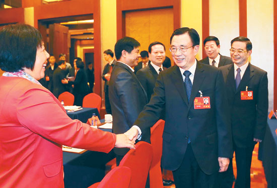 贺国强看望湖南党代表:为家乡变化感到骄傲自豪