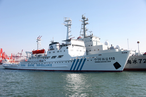 中国海监110船入列执行黄海定期巡航执法任务