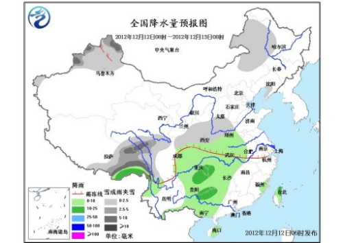 中东部将出现大范围雨雪天气新疆北部多降雪
