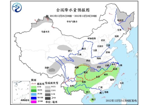 中国南方地区将迎来较强降水新疆局地有暴雪