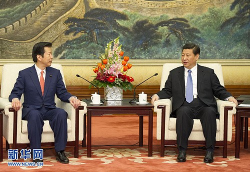 习近平会见日本公明党党首山口那津男