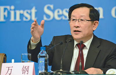 科技部长万钢:中国高技术产品出口世界第一