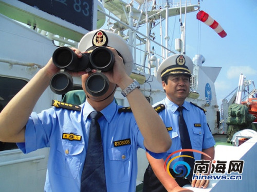 中国海监执法编队开始对永乐群岛巡航执法检查
