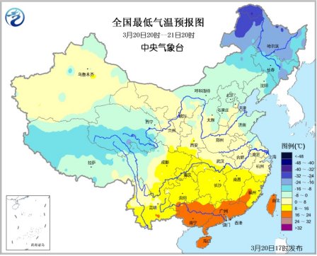 东北华北等地将迎降温江南华南北部有中到大雨