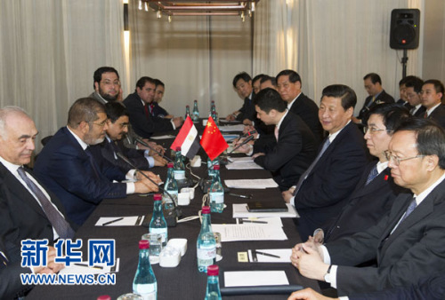 习近平会见埃及总统均同意深化中埃战略合作关系