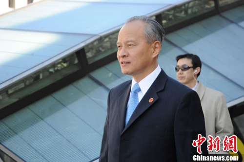 崔天凯抵华盛顿履新成为第十任中国驻美国大使