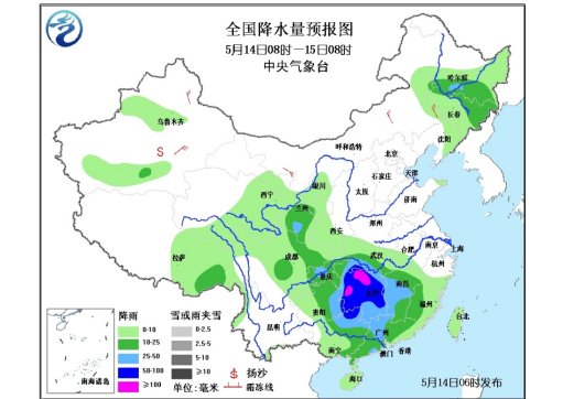 南方强降雨全面铺展湘桂川地质灾害可能性大