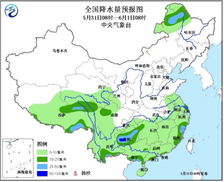 北方晴热京津气温创新高江南华南等地有较强降雨