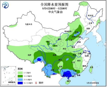 中国多地继续迎降雨云南广西广东局地将有暴雨