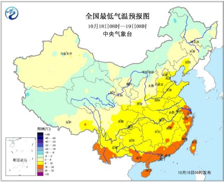 淮河以北大部地区将出现降温四川云南局地大雨