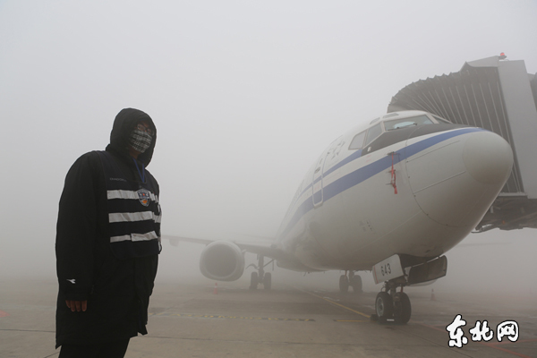 大雾继续笼罩哈尔滨进出港航班全部推迟