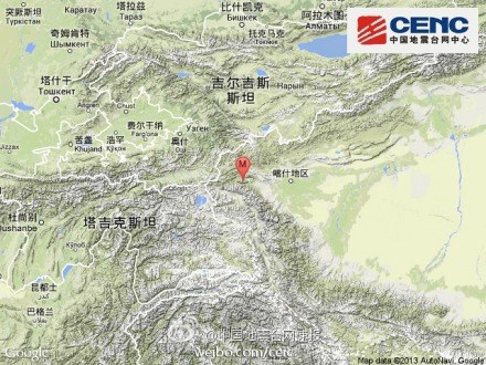 新疆乌恰县发生3.3级地震震源深度10千米