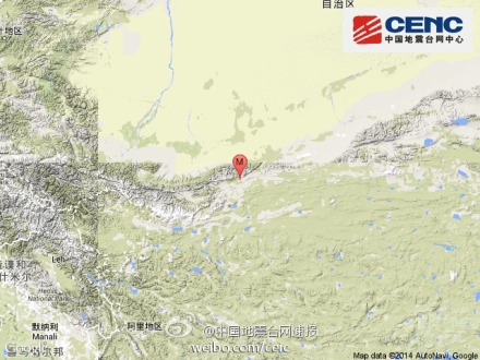 新疆和田民丰县发生3.0级地震震源深度7千米