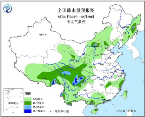 未来三天西南地区等地有较强降水局地大暴雨(图)