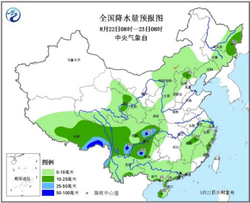 西南地区江淮等地将有较强降水辽宁旱区小到中雨