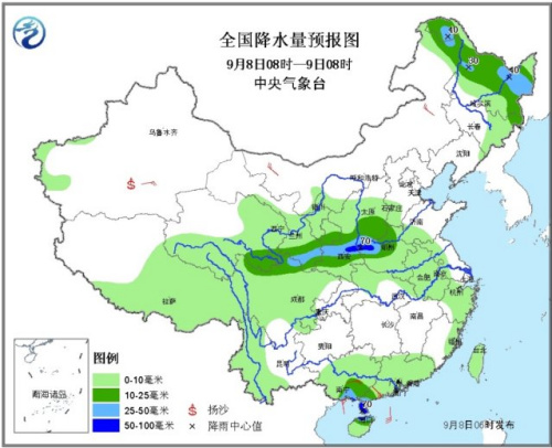 南海热带低压即将登陆广东黄淮等地将有中到大雨