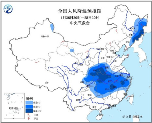 江汉江南部分地区降温或达12℃陕西湖北局地暴雪