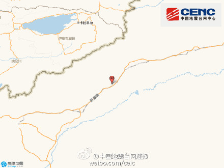 新疆阿克苏柯坪县发生3.0级地震震源深度8千米