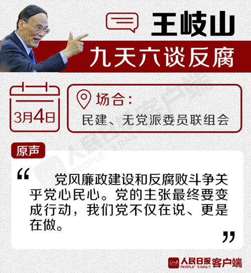 王岐山九天六谈反腐:谁违纪就处理谁决不放任自流(2)