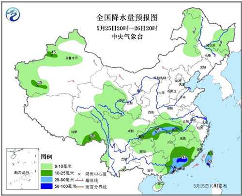 华北等局地有36℃左右高温湖北福建等地有暴雨