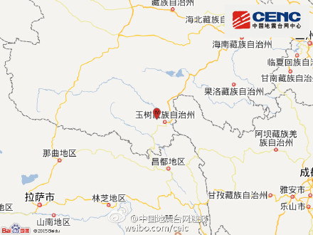 青海省玉树市发生3.5级地震震源深度11千米