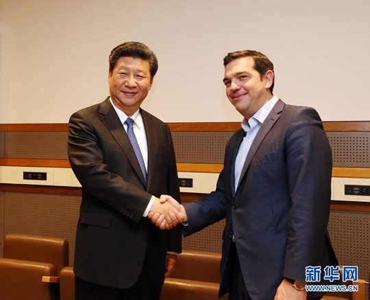 习近平会见希腊总理齐普拉斯谈及欧洲难民危机问题