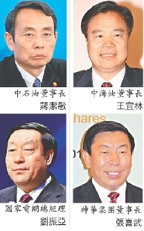 港媒看十八大代表:“央企方阵”增3成能源占14席