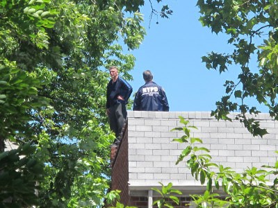 纽约一歹徒逃走无路登华人住家房顶闹“自杀”