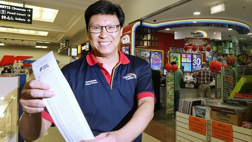 澳洲华裔店主频售中大奖彩票自夸小店财运旺(图)