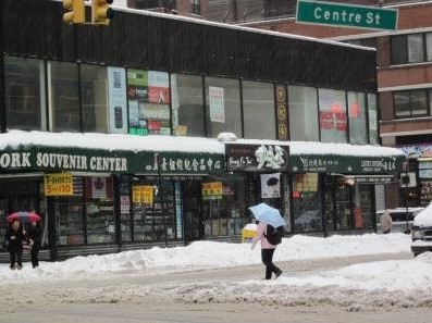 美国纽约再度遭遇大雪压城华埠多数商家歇业(图)