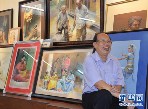 马来西亚华人画家谢锡明的“南洋情”(图)