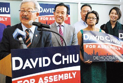 美加州众议员华裔候选人获旧金山华裔市长背书