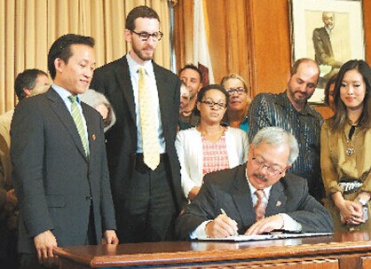 旧金山华裔市长签署短期民宅分租法华人居民点赞