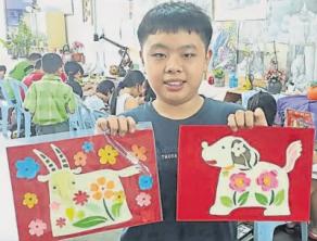 大马华裔手工艺人借立体纸雕向儿童宣传环保理念