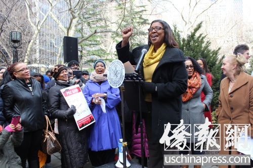 美华裔家长集会抗议纽约州长教育改革计划(图)