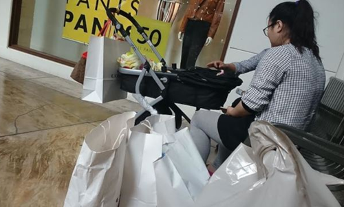 美月子中心孕妇未受严查影响照常逛街吃饭(图)