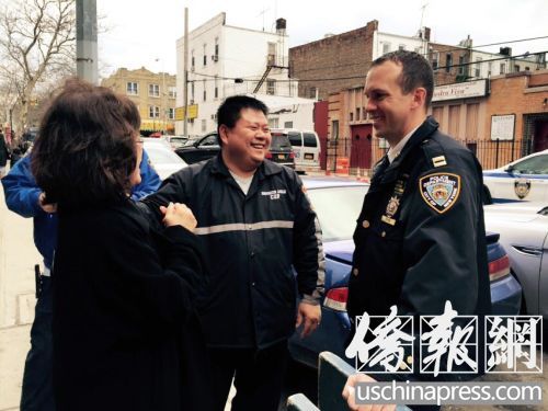 纽约市警66分局新任局长走访华社愿展开合作
